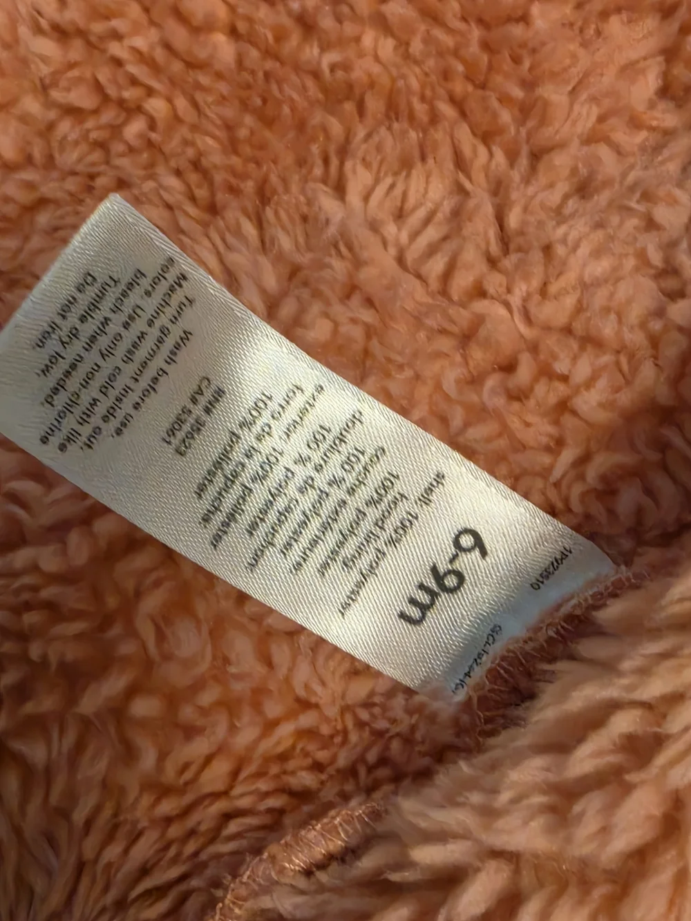 GAP Plush Sherpa Hoodie in Coral Peach